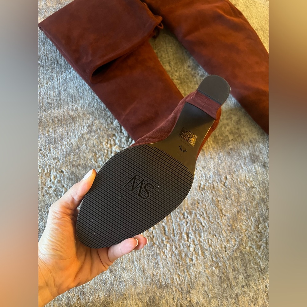 (Red) Stuart weitzman suede highland boots - Picture 10 of 11